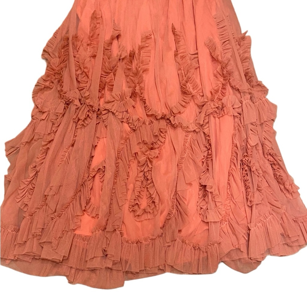 Anthropologie coral maxi skirt size 1X